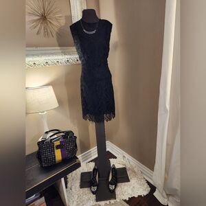 NWT Diane Von Furstenberg Black Dress Size 4